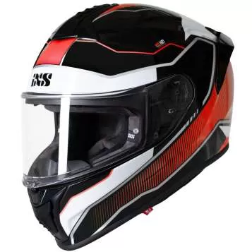 iXS 421 FG 2.1 Full Face Helmet - black-white-red fluo