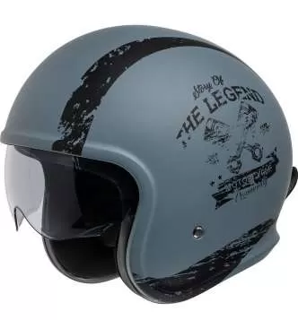 iXS 880 2.0 Open Face Helmet - grey matt-black