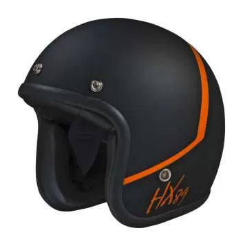 iXS 89 2.0 Open Face Helmet - black matt-orange