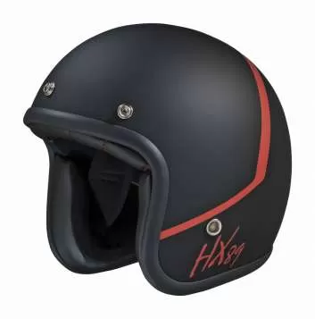 iXS 89 2.0 Open Face Helmet - black matt-red