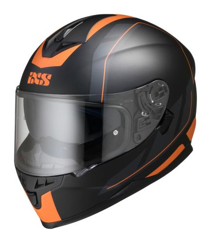 Preview: iXS HX 1100 2.0 Full Face Helmet - black matt-orange