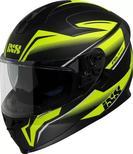 iXS HX 1100 2.3 Full Face Helmet - black matt-yellow fluo