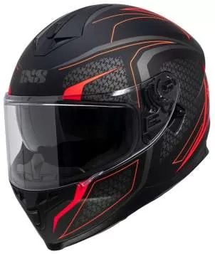 iXS HX 1100 2.4 Full Face Helmet - black matt-red