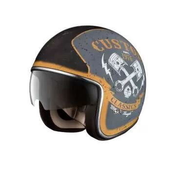 iXS HX 77 Custom Open Face Helmet - silver matt-black
