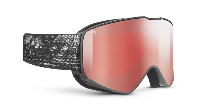 Julbo Skibrille Alpha - schwarz/grau, rot, flash silber