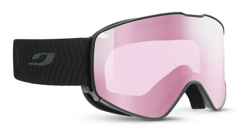Julbo Ski Goggles Alpha - black, rosa, flash silver