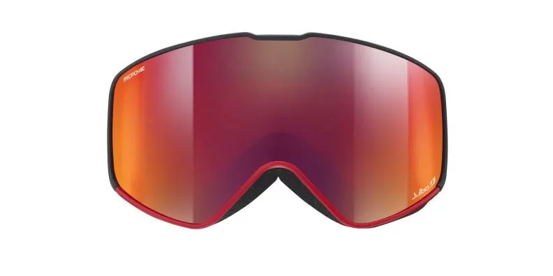 Julbo Skibrille Alpha - schwarz-rot, rot glarecontrol, flash rot