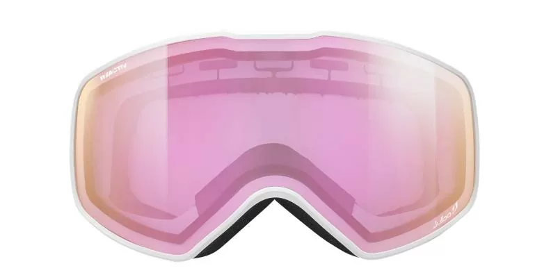 Julbo Ski Goggles Cyclon - white, reactiv 1-3 high contrast, flash pink