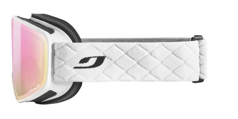 Julbo Ski Goggles Cyclon - white, reactiv 1-3 high contrast, flash pink