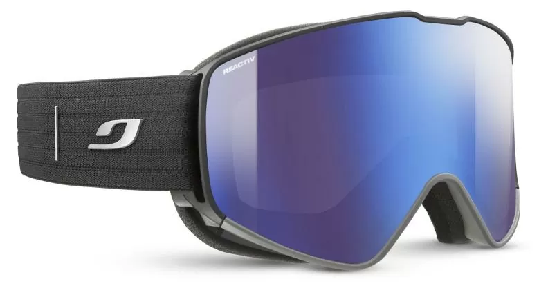 Julbo Ski Goggles Cyrius - black, reactiv 2-4 polarized, flash blue