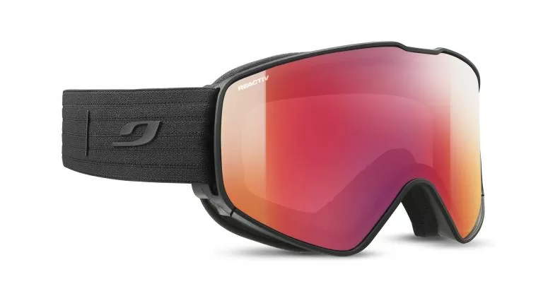 Julbo Ski Goggles Cyrius - black, reactiv 2-3 glarecontrol, flash red