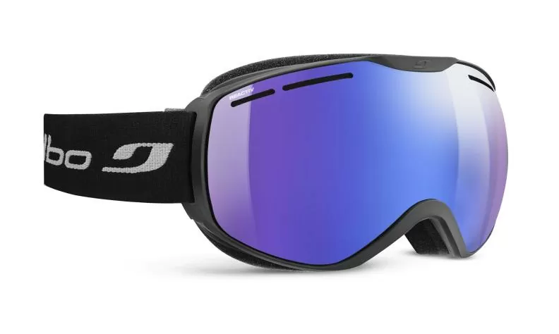 Julbo Ski Goggles Fusion - black, reactiv 1-3 high contrast, flash blue