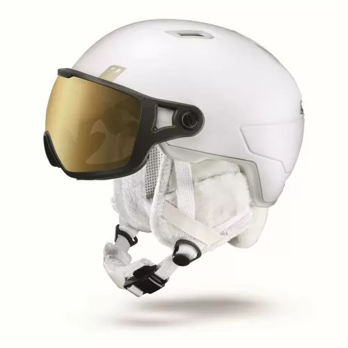 Julbo Ski Helmet Globe - white, reactiv 2-4, flash gold