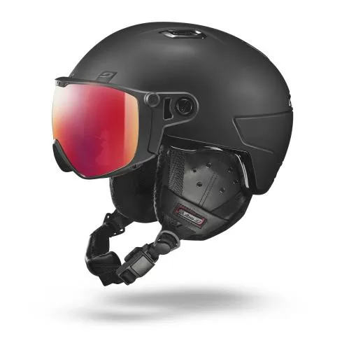 Julbo Ski Helmet Globe Evo - black, reactiv 2-3 glarecontrol, flash red