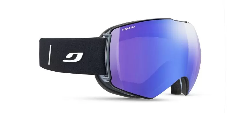 Julbo Skibrille Light Year Otg - schwarz, reactiv 1-3 high contrast, flash blau