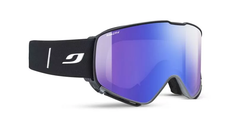 Julbo Ski Goggles Quickshift - black-gray, reactiv 1-3 high contrast, flash blue