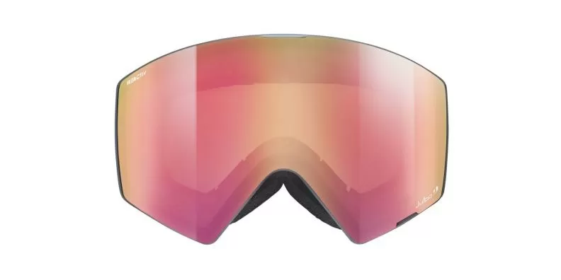 Julbo Ski Goggles Razor Edge - gray-green, reactiv 1-3 high contrast, flash red