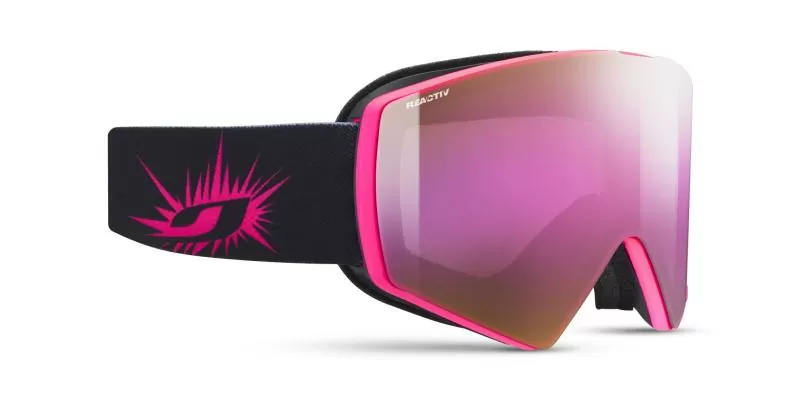Julbo Ski Goggles Razor Edge - rosa-black, reactiv 1-3 high contrast, flash pink