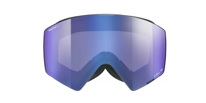 Julbo Ski Goggles Razor Edge - black-gray, reactiv 2-4 polarized, flash blue