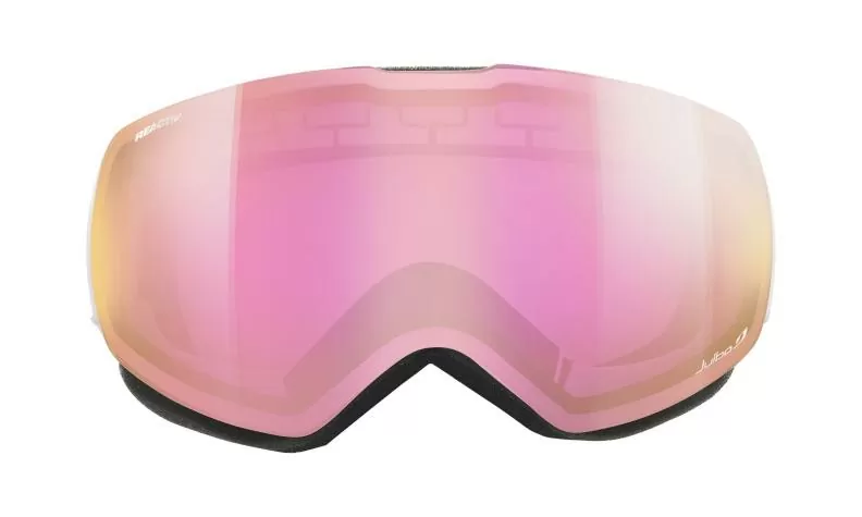 Julbo Ski Goggles Shadow - white, reactiv 1-3 high contrast, flash pink