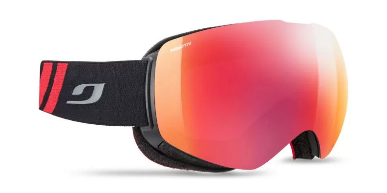 Julbo Ski Goggles Shadow - black, reactiv 2-3 glarecontrol, flash red