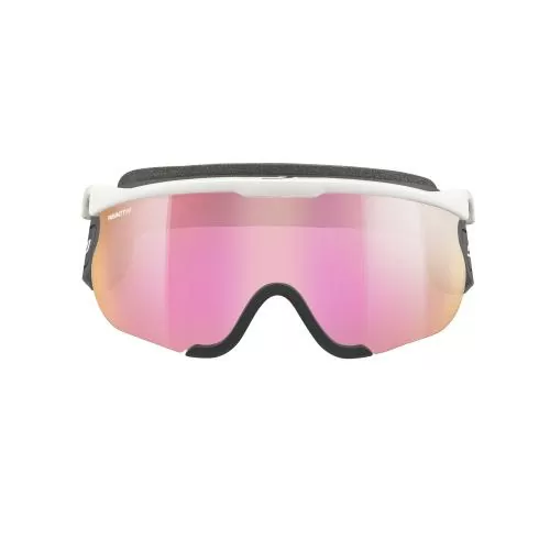 Julbo Ski Goggles Sniper Evo M - white, reactiv 1-3 high contrast, flash pink