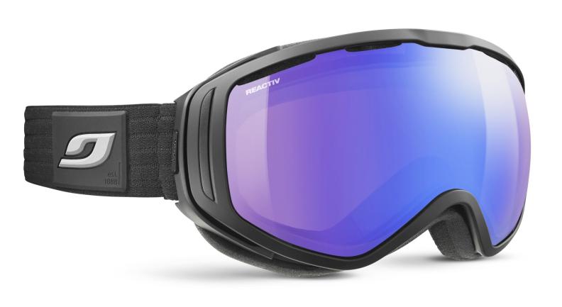 Preview: Julbo Ski Goggles Titan Otg - black, reactiv 1-3 high contrast, flash blue