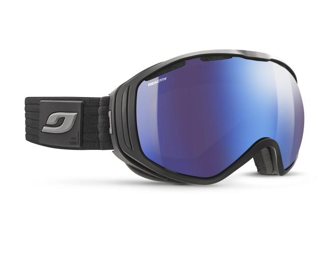Preview: Julbo Ski Goggles Titan Otg - black, reactiv 2-4 polarized, flash blue