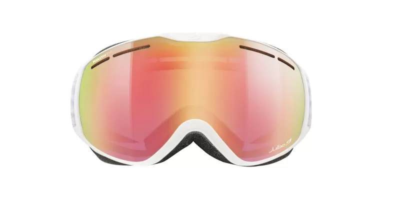 Julbo Skibrille Fusion - weiß, reactiv 1-3 high contrast, rot