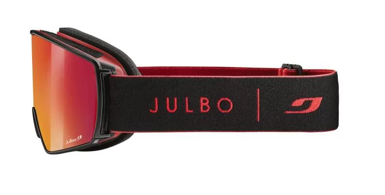 Julbo Skibrille Launcher - schwarz / rot, spectron 3 glare control, zinnoberrot