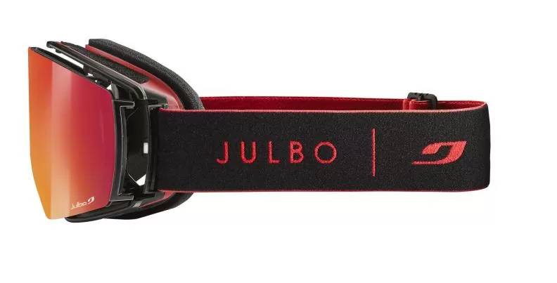 Julbo Skibrille Launcher - schwarz / rot, spectron 3 glare control, zinnoberrot
