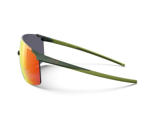 Julbo Sportbrille Faster L - grün army, gelb