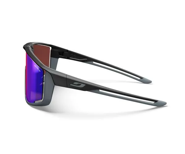 Julbo Sports Glasses Fury - black / dark grey, vermilion