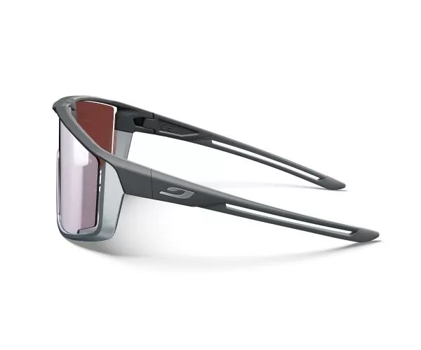 Julbo Sports Glasses Fury - dark grey / chrome grey, vermilion