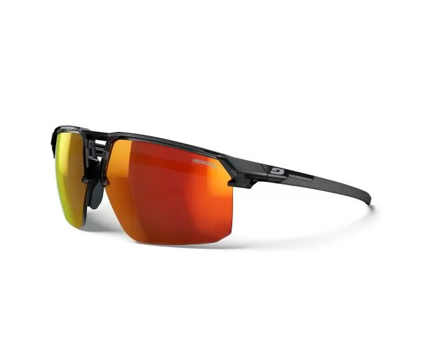 Julbo Sportbrille Liry - schwarz / dunkelgrau durchscheinend glänzend, gelb