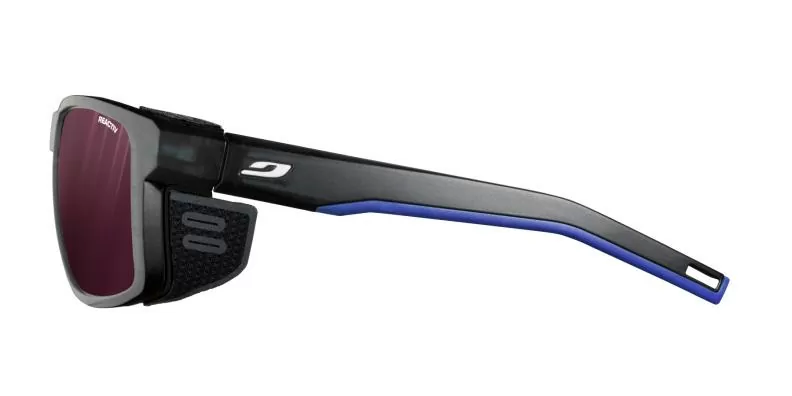 Julbo Sports Glasses Shield - black translucent / blue / white, transparent