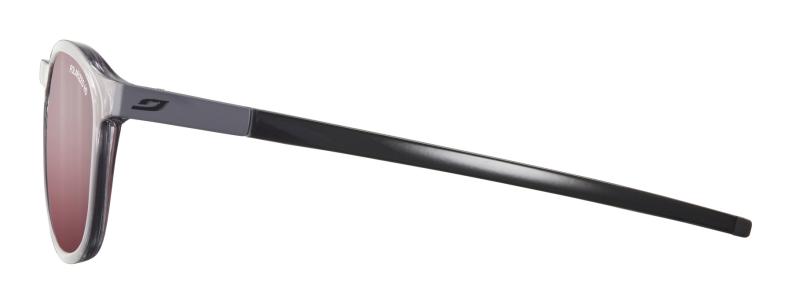 Preview: Julbo Sonnenbrille Shine L - grau durchscheinend glänzend / schwarz, rosa
