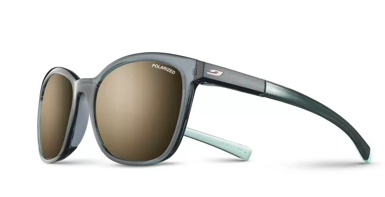 Julbo Sportbrille Spark - grau durchscheinend glänzend / mint, braun