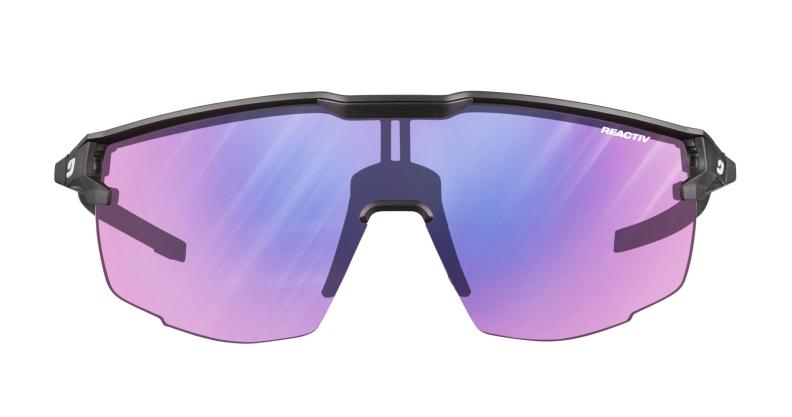 Preview: Julbo Sportbrille Ultimate - schwarz / schwarz durchscheinend, rot
