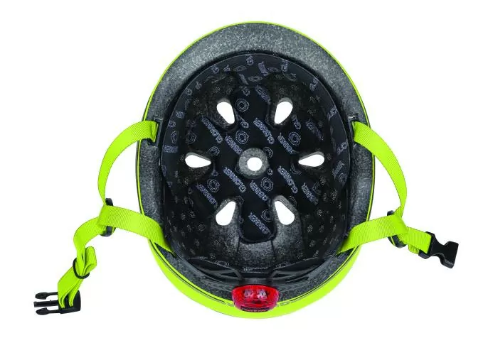 Globber Kinderhelm Evo Lights - lime grün
