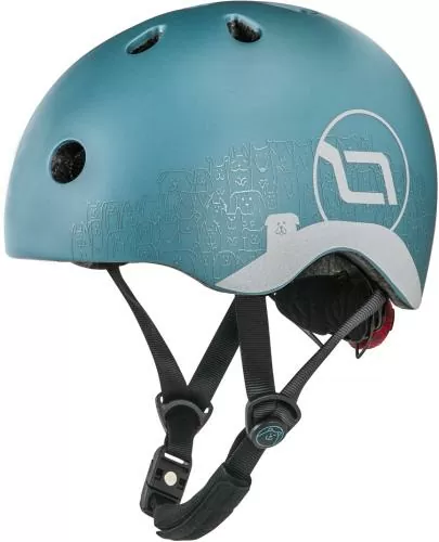 Scoot and Ride Kinderhelm reflective XXS-S - steel