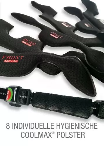 Melon Helm Melon Helm Straight - schwarz-weiss