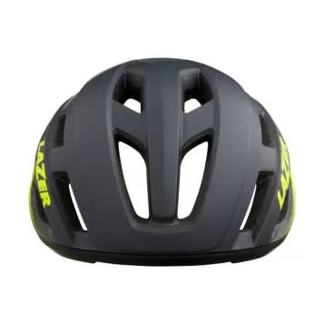 Lazer Strada Road Bike Helmet - Matte Dark Grey Flash Yellow