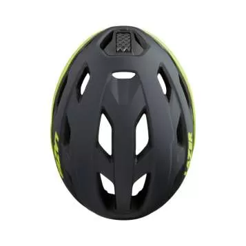 Lazer Strada Road Bike Helmet - Matte Dark Grey Flash Yellow