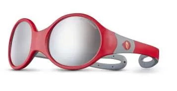 Julbo Sonnenbrille Loop L - Rot-Grau, Grau Flash Silber
