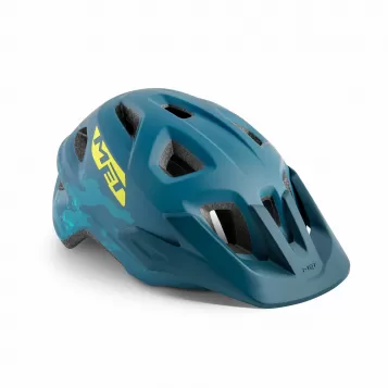 Met Bike Helmet Eldar MIPS - Petrol Blue Camo, Matt