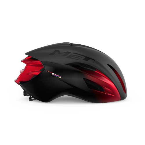 Preview: Met Velohelm Manta MIPS - Black Red Metallic, Matt Glossy