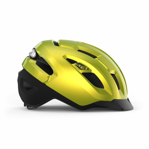 Preview: Met Velohelm Urbex MIPS - Lime Yellow Metallic, Glossy