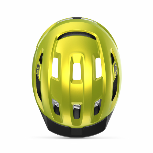 Preview: Met Velohelm Urbex MIPS - Lime Yellow Metallic, Glossy