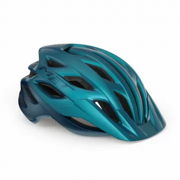 Met Bike Helmet Veleno MIPS - Teal Blue Metallic, Glossy